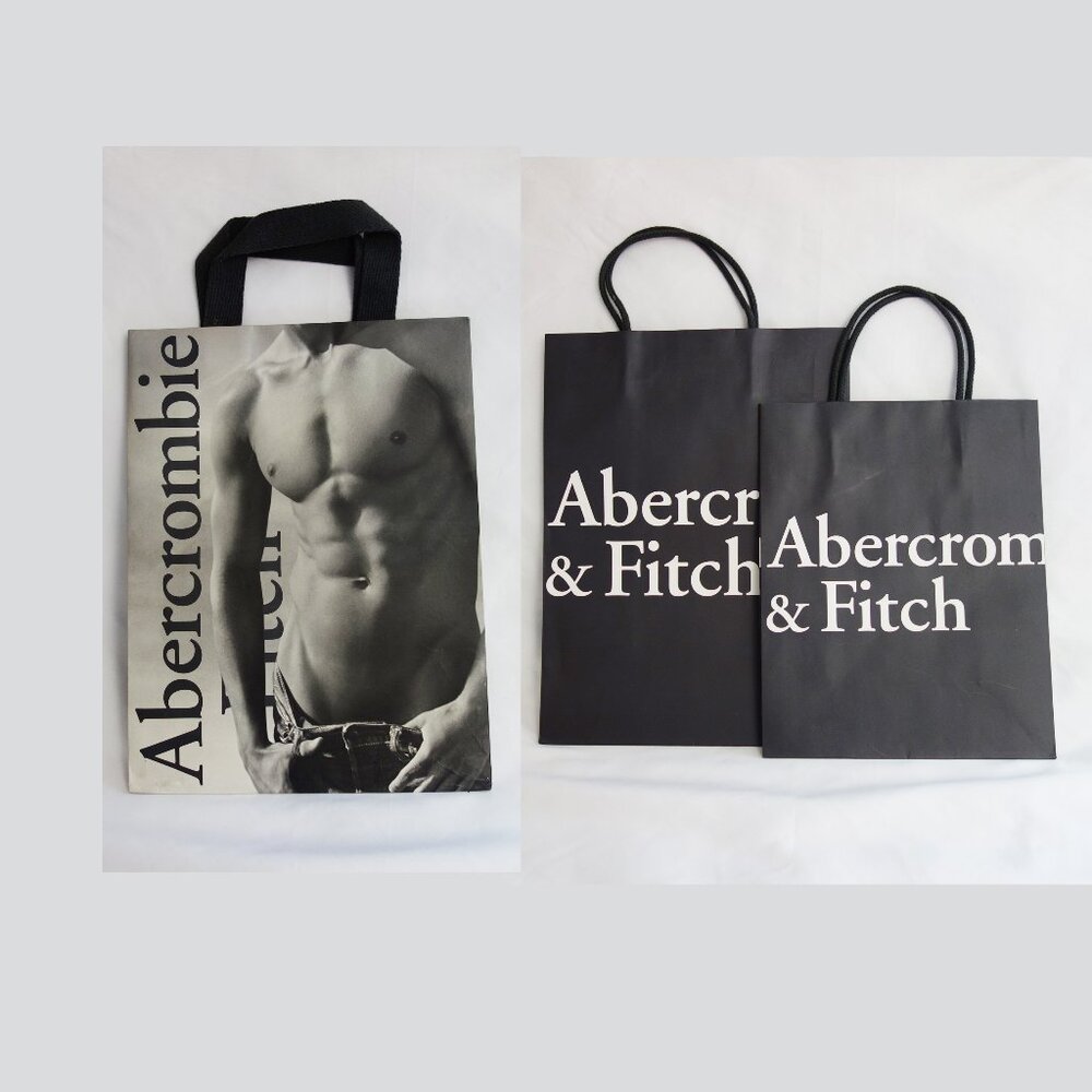 Abercrombie & Fitch 3 Vintage shopping bags Large Male Model